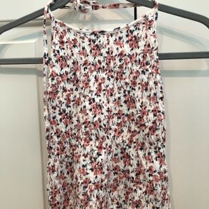 open back summer flower top
